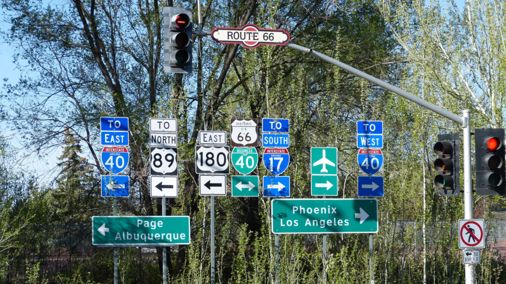 Many Signs in Flagstaff, AZ